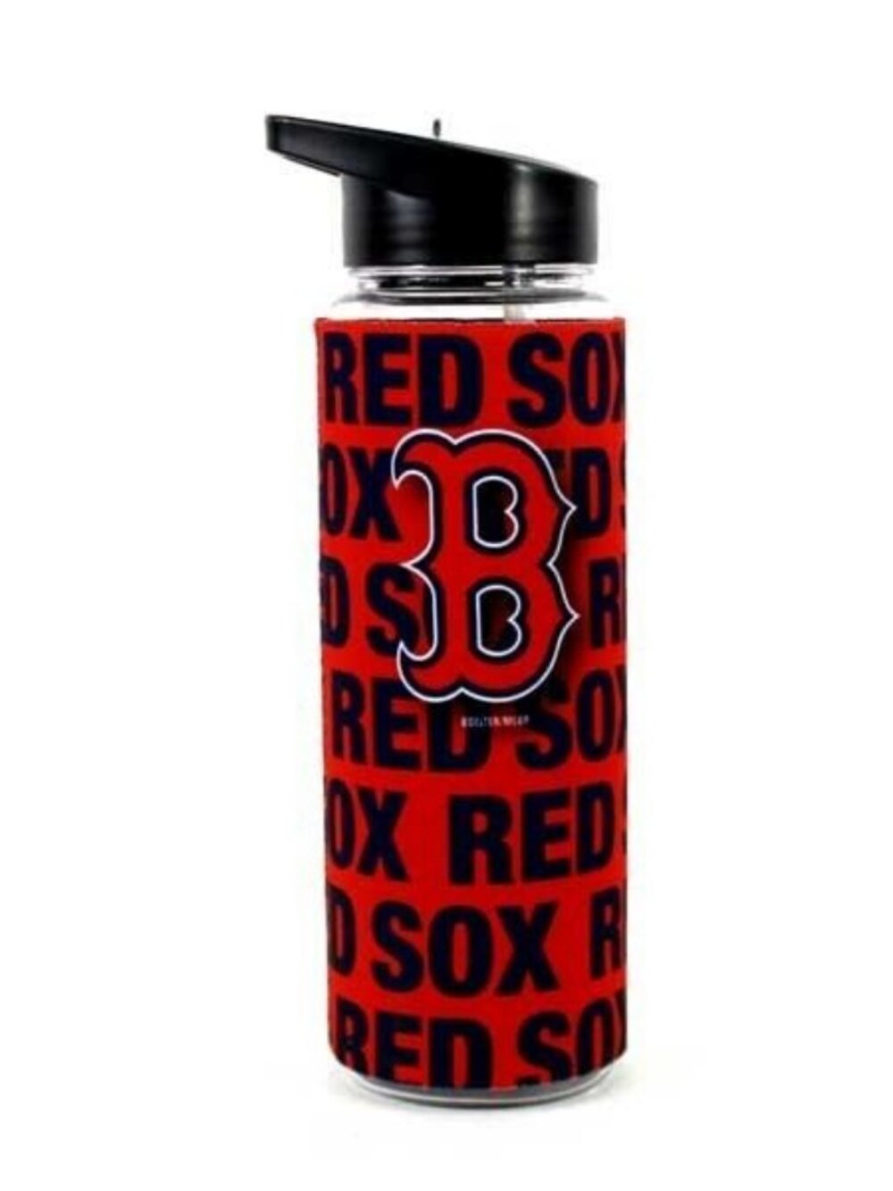 Boston Red Sox Water Bottle 25oz Full Neoprene Sleeve MLB Official Merch